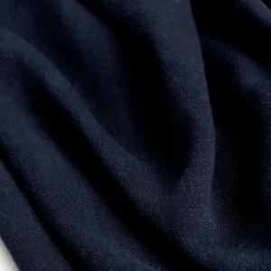 Textured Viscose Linen - Navy