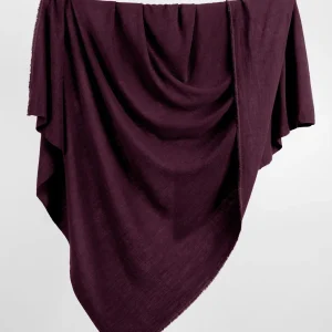 Textured Viscose Linen - Plum - Swatch