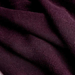 Textured Viscose Linen - Plum