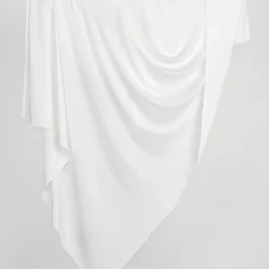 Signature Jewel Tone EcoVero Viscose - Opal White - Swatch