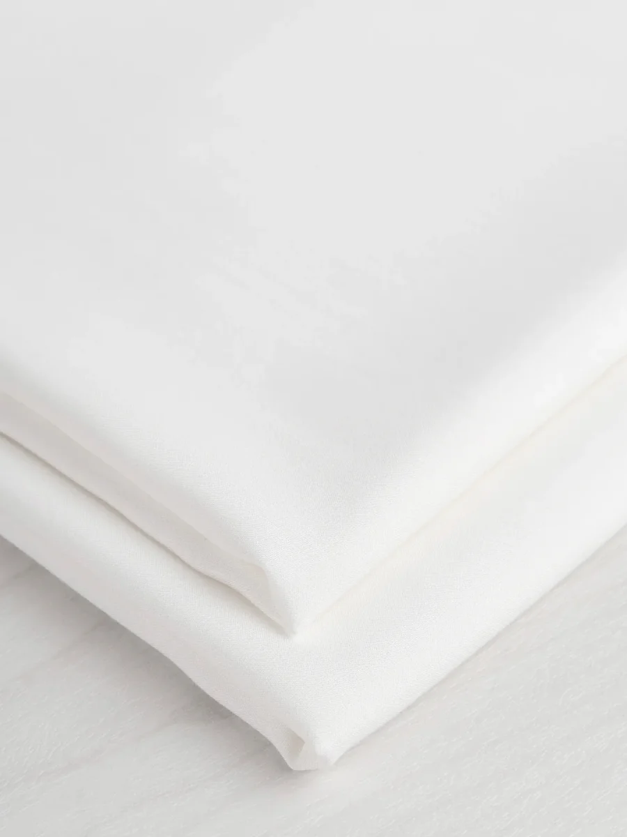 Signature Jewel Tone EcoVero Viscose - Opal White - Swatch – Image 4