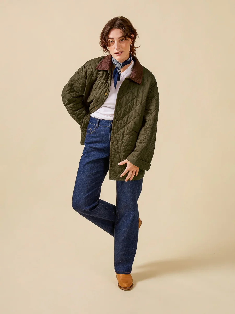 Lightweight Silky Cotton Poplin - Dark Olive – Image 3