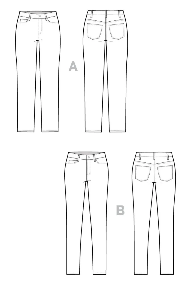 Mid-Rise Ginger Jeans Pattern – Image 8
