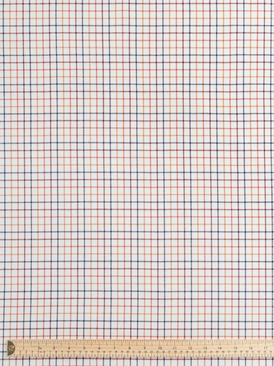 Harvest Check Brushed Cotton - Cream + Multicolour – Image 4