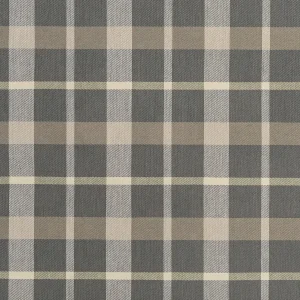 Hearth Plaid Check Japanese Cotton Twill - Taupe + Tan + Butter Yellow - Swatch