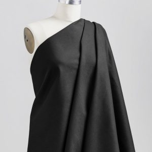 Heavyweight Organic Cotton Twill - Black - Swatch