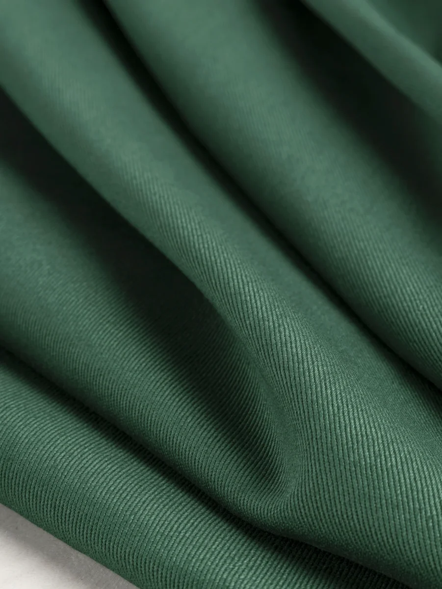 Heavyweight Organic Cotton Twill - Forest Green