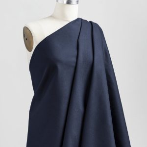 Heavyweight Organic Cotton Twill - Navy - Swatch