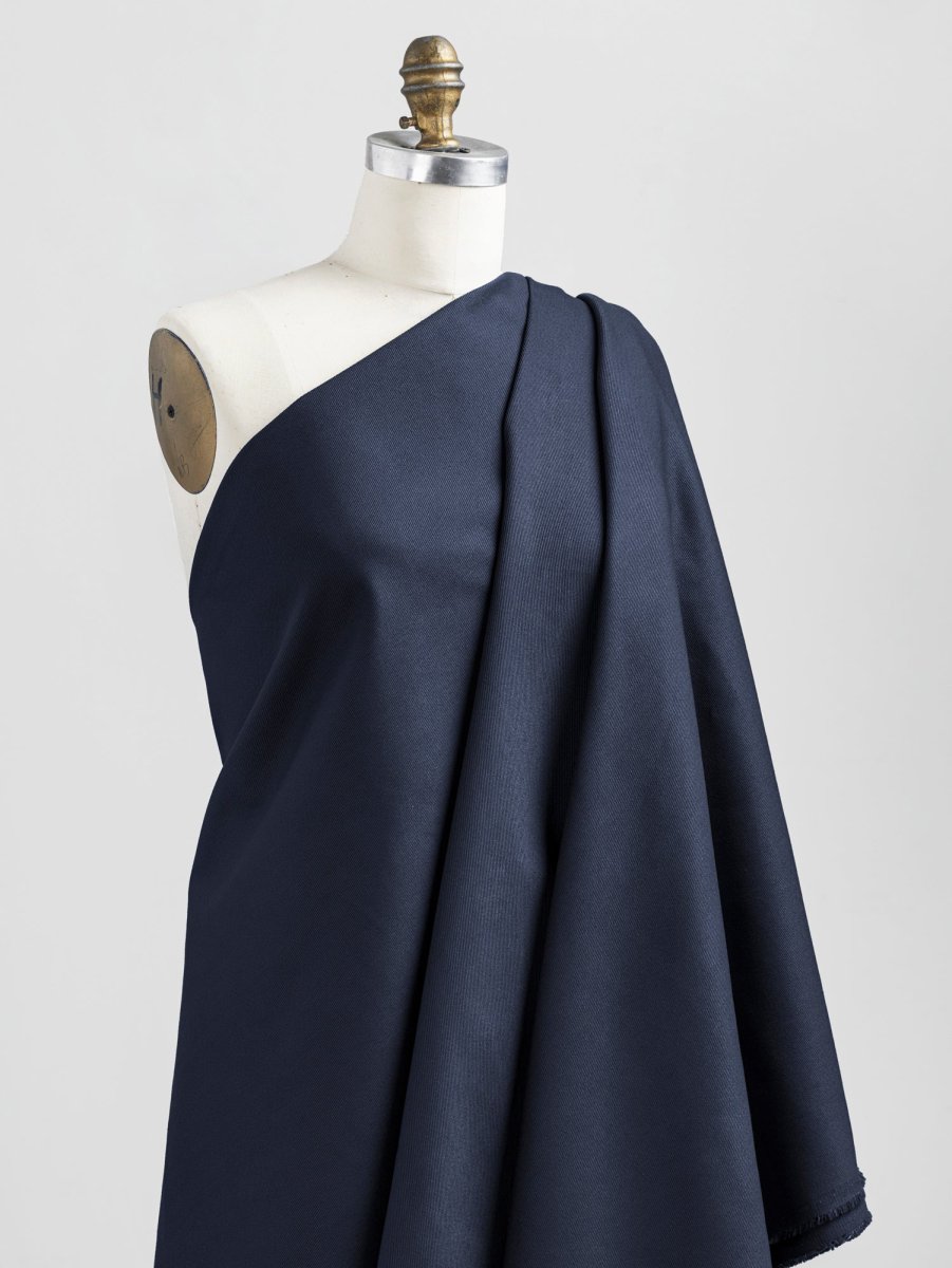 Heavyweight Organic Cotton Twill - Navy - Swatch