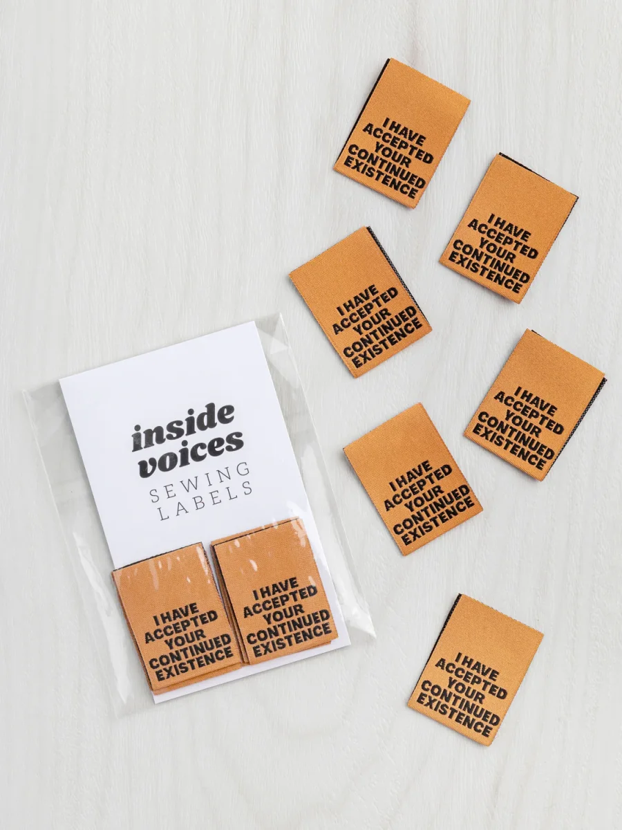 Inside Voices Sewing Labels Singles: Acceptance