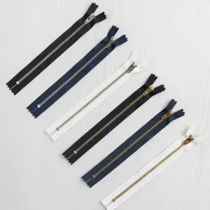 Closed-End YKK Jeans Zipper with Metal Teeth