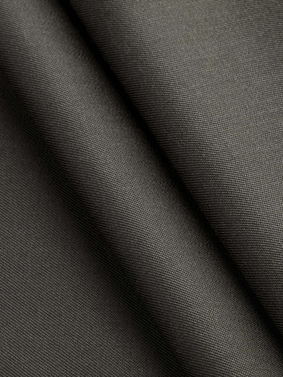 Italian Wool Twill Suiting Deadstock - Khaki Green - Swatch – Image 3