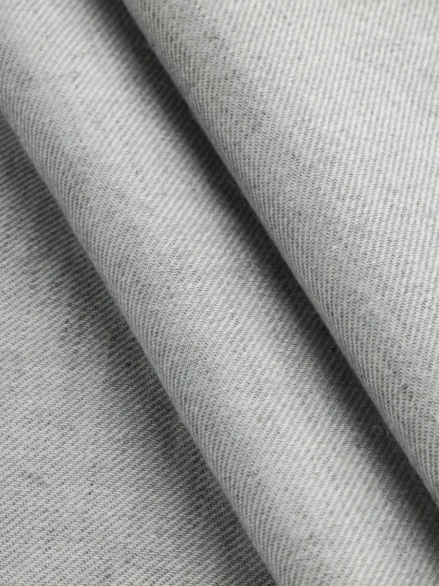 Japanese Soft Flannel Twill - Silver Grey – Image 2