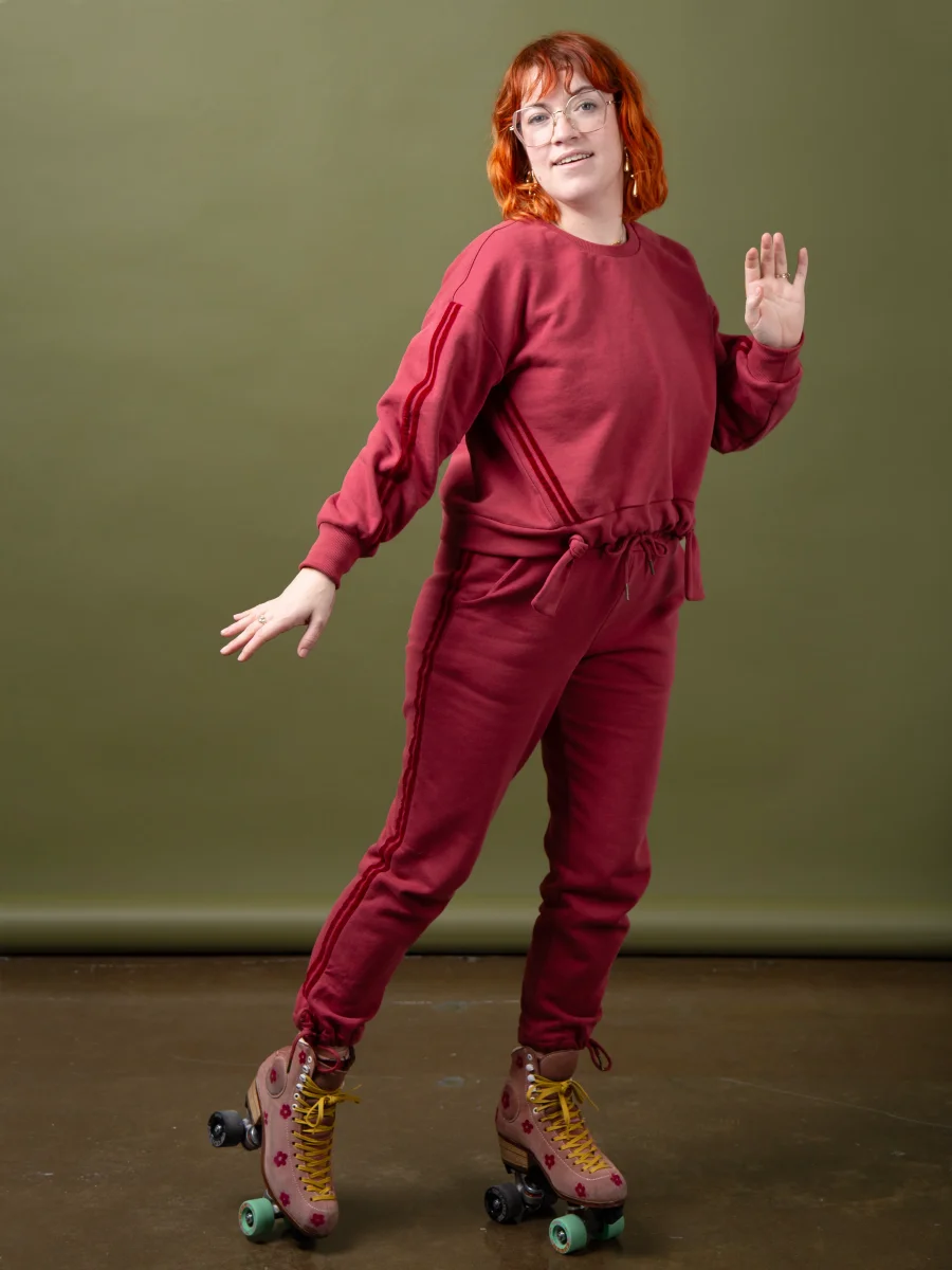 Custom Organic Cotton Fleece - Red Earth – Image 3