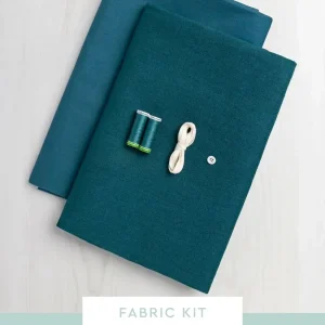 Aylin Wrap Dress & Vest Kit | Deep Teal Midweight European Linen