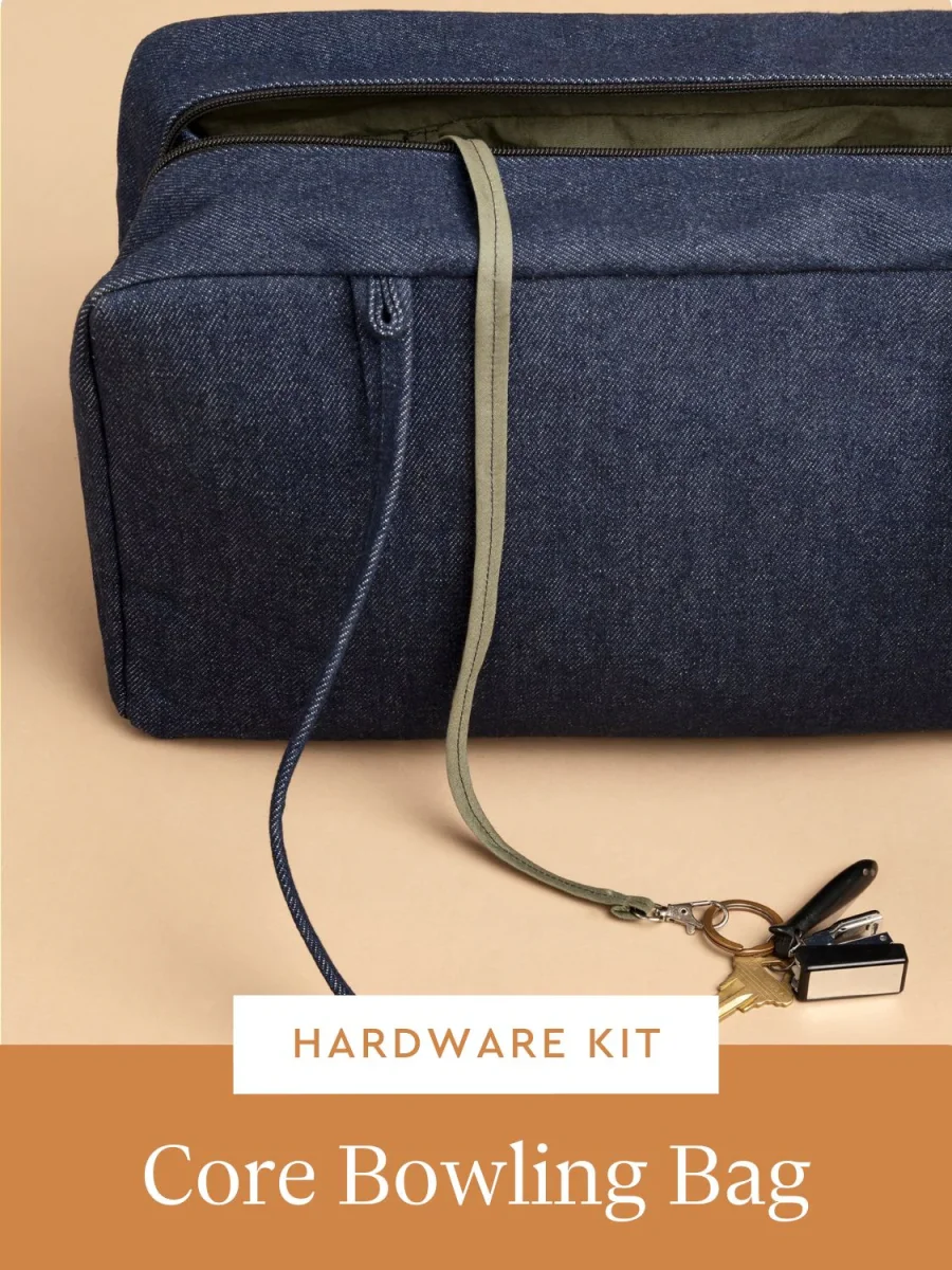 Core Bowling Bag Hardware Kit - Cream Bias Tape – Image 3