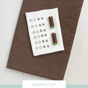 Cornelius Western Shirt Kit | Brown Recycled Cotton Denim Shirting