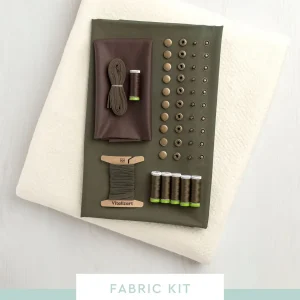 Fowler Jacket Kit |  Dark Olive Lightweight Silky Cotton Poplin