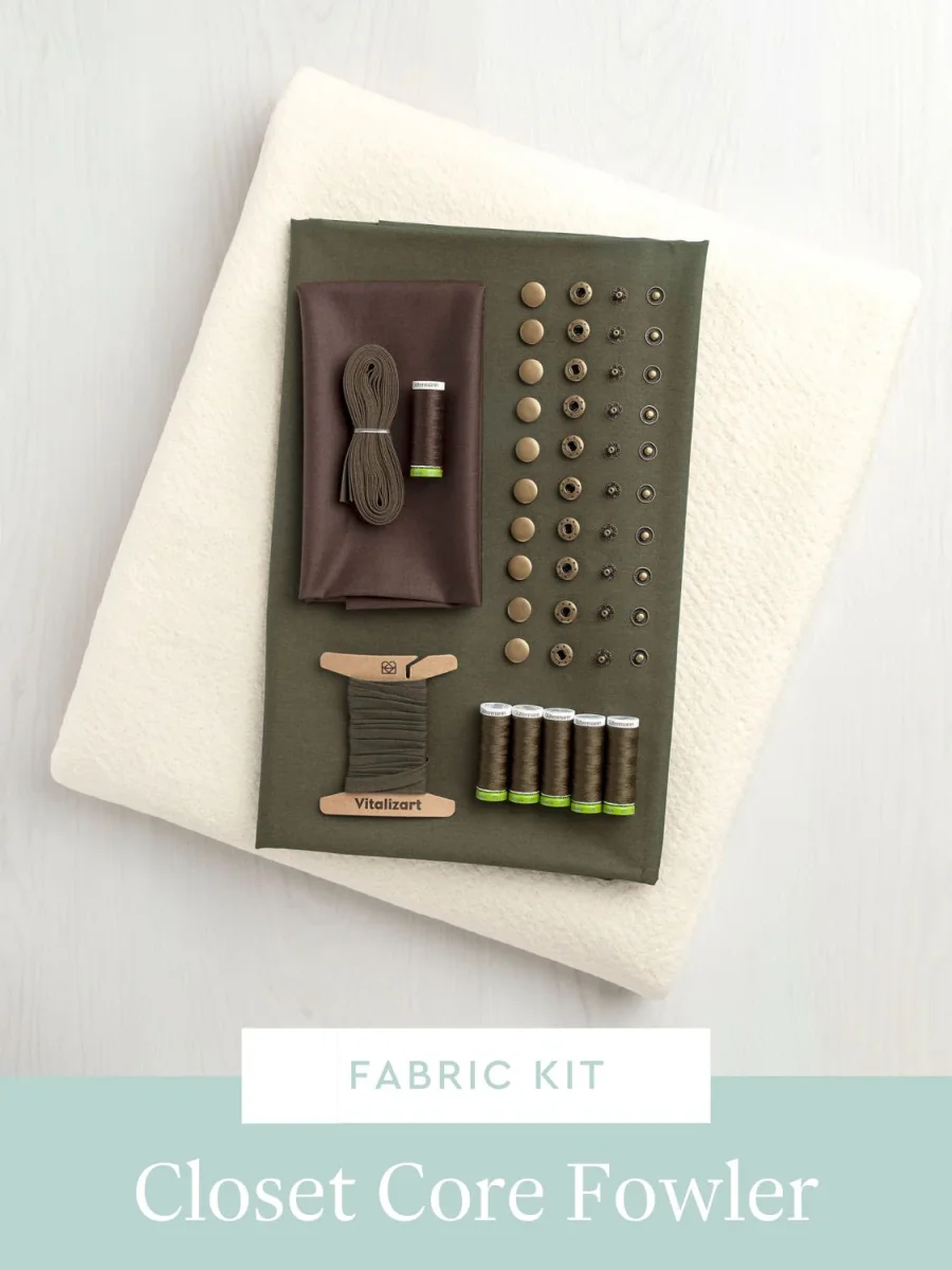 Fowler Jacket Kit | Dark Olive Lightweight Silky Cotton Poplin