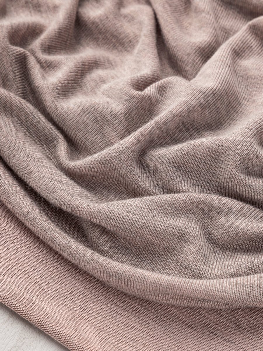 Light Sweater Knit Deadstock - Heather Primrose – Image 3