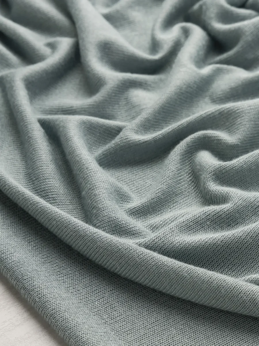 Light Sweater Knit Deadstock - Light Teal - Swatch