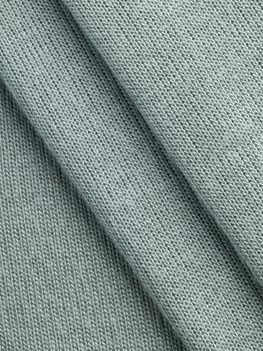 Light Sweater Knit Deadstock - Light Teal - Swatch – Image 3