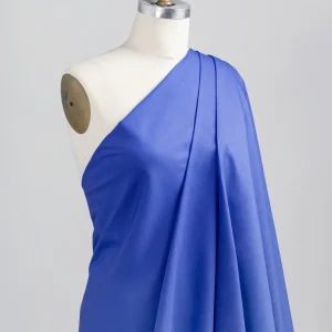 Lightweight Silky Cotton Poplin - Cerulean Blue - Swatch