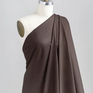Lightweight Silky Cotton Poplin - Chocolate - Swatch