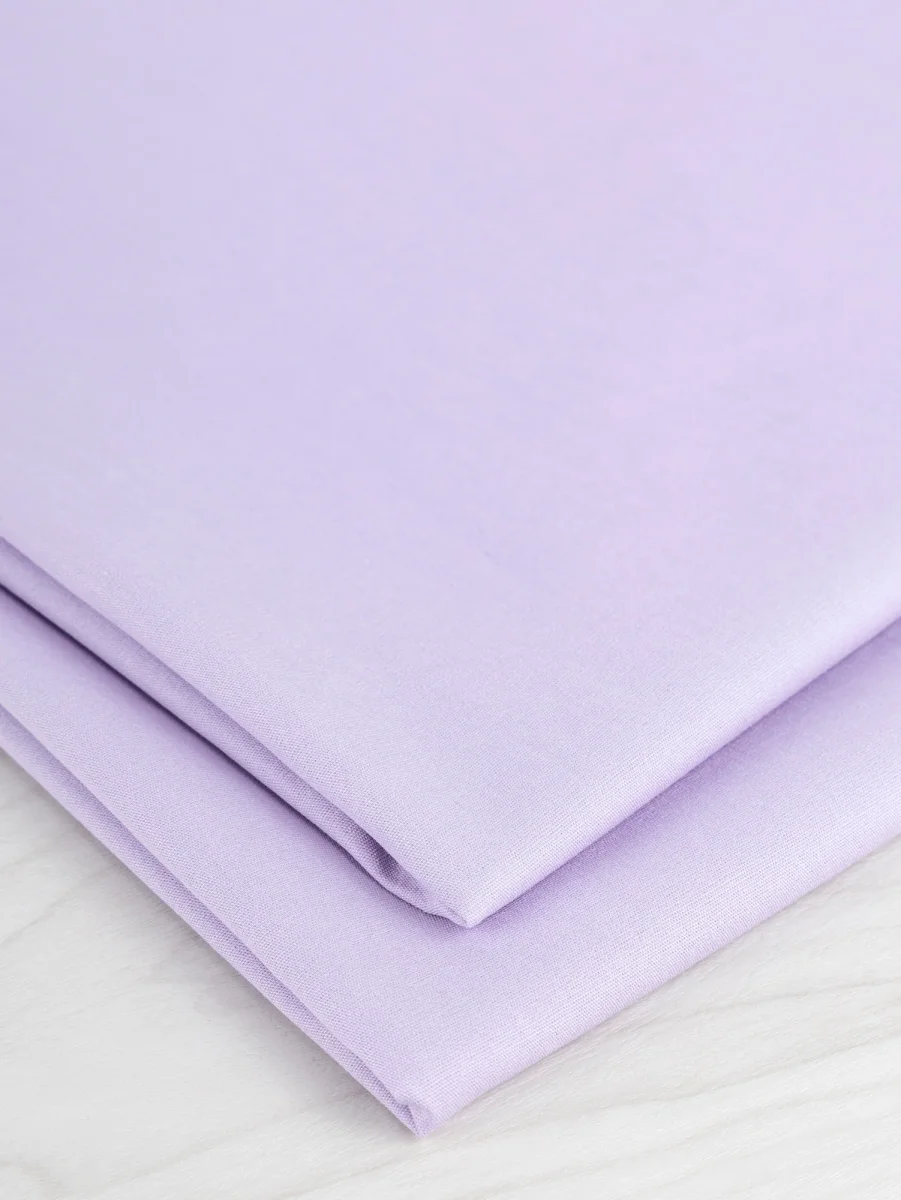 Lightweight Silky Cotton Poplin - Lavender - Swatch – Image 4