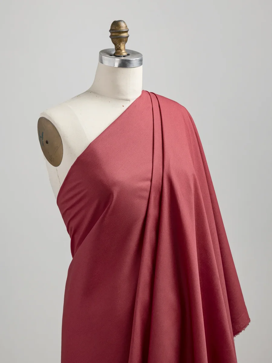 Lightweight Silky Cotton Poplin - Red Earth - Swatch