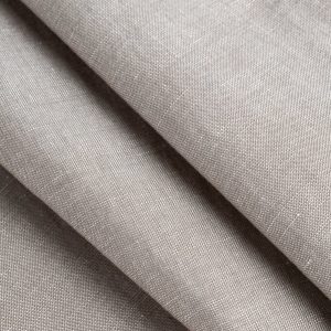 Linen Blend Suiting Deadstock - Sand + White