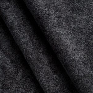 Luxe Bamboo Organic Cotton Stretch Velour - Onyx