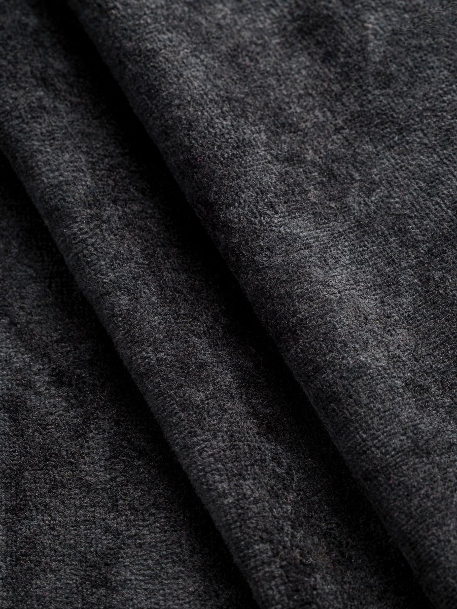 Luxe Bamboo Organic Cotton Stretch Velour - Onyx – Image 2