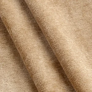 Luxe Bamboo Organic Cotton Stretch Velour - Pale Gold