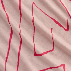 Marble Stretch Double Knit Deadstock - Dusty Rose + Magenta