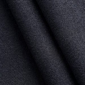 Melton Wool Blend Deadstock - Black
