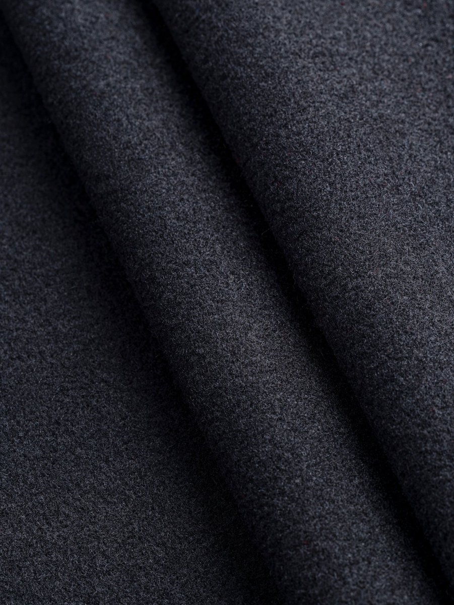 Melton Wool Blend Deadstock - Black
