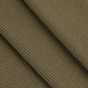 MicroModal Baby Rib Knit Deadstock - Khaki