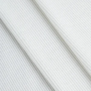 MicroModal Baby Rib Knit Deadstock - White