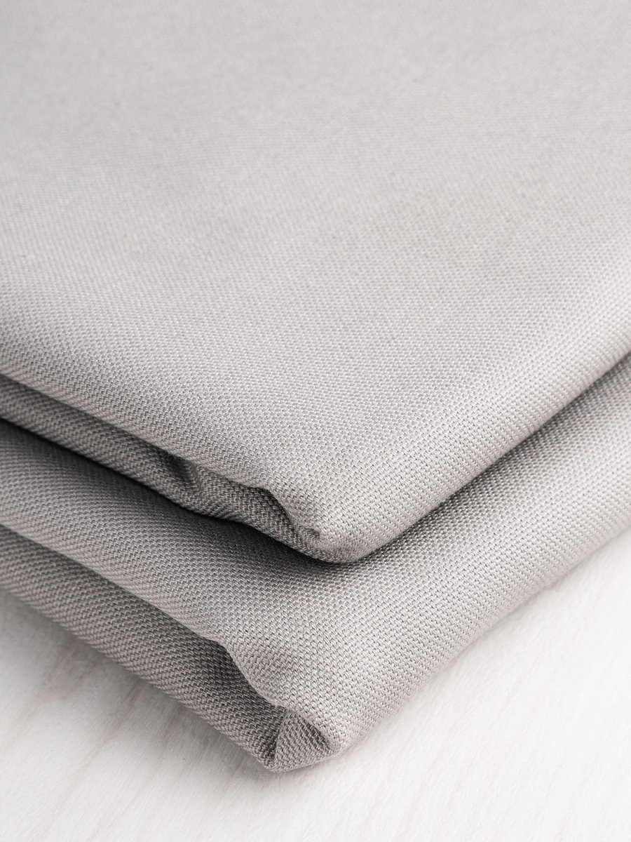 Midweight Core Collection Organic Cotton Canvas - Dove Grey - Swatch – Image 4