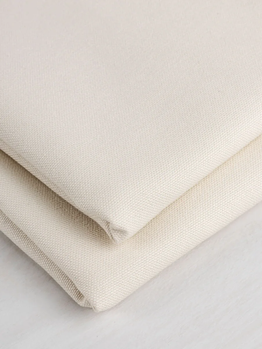 Midweight Organic Cotton Canvas - Marshmallow – Image 4