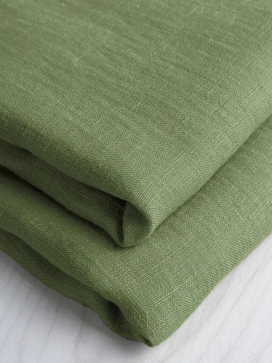 Midweight European Linen - Basil – Image 3