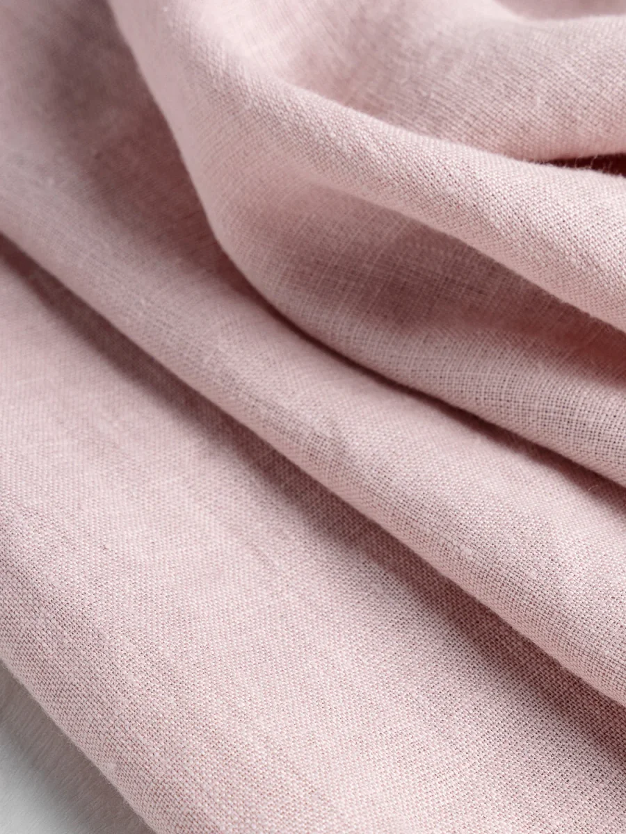 Midweight European Linen - Dusty Rose - Swatch – Image 6
