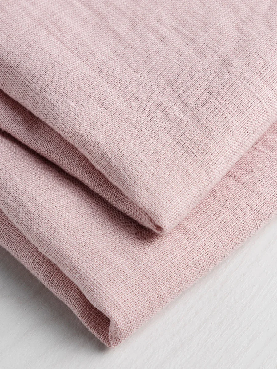 Midweight European Linen - Dusty Rose - Swatch – Image 7