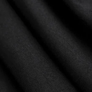 Midweight Organic Cotton Spandex Jersey Knit Deadstock - Black