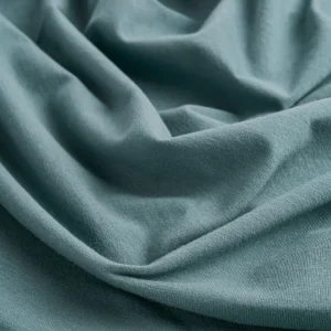 Midweight Organic Cotton Spandex Jersey Knit Deadstock - Teal - Swatch