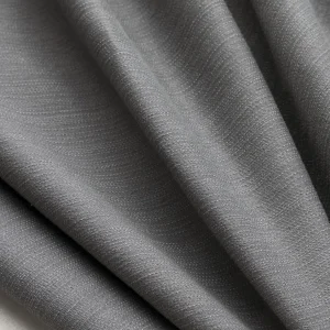 Midweight Slight Stretch Slub Denim Deadstock - Silver - Swatch