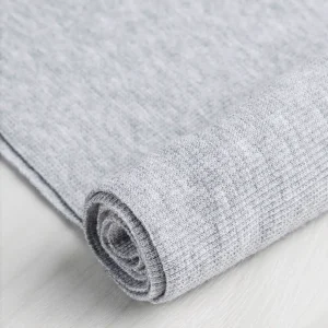 Bamboo/Cotton 2x2 Baby Rib - Cloud Grey