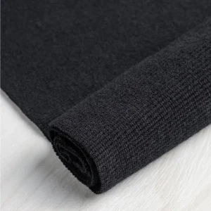 Bamboo/Cotton 2x2 Baby Rib - Black