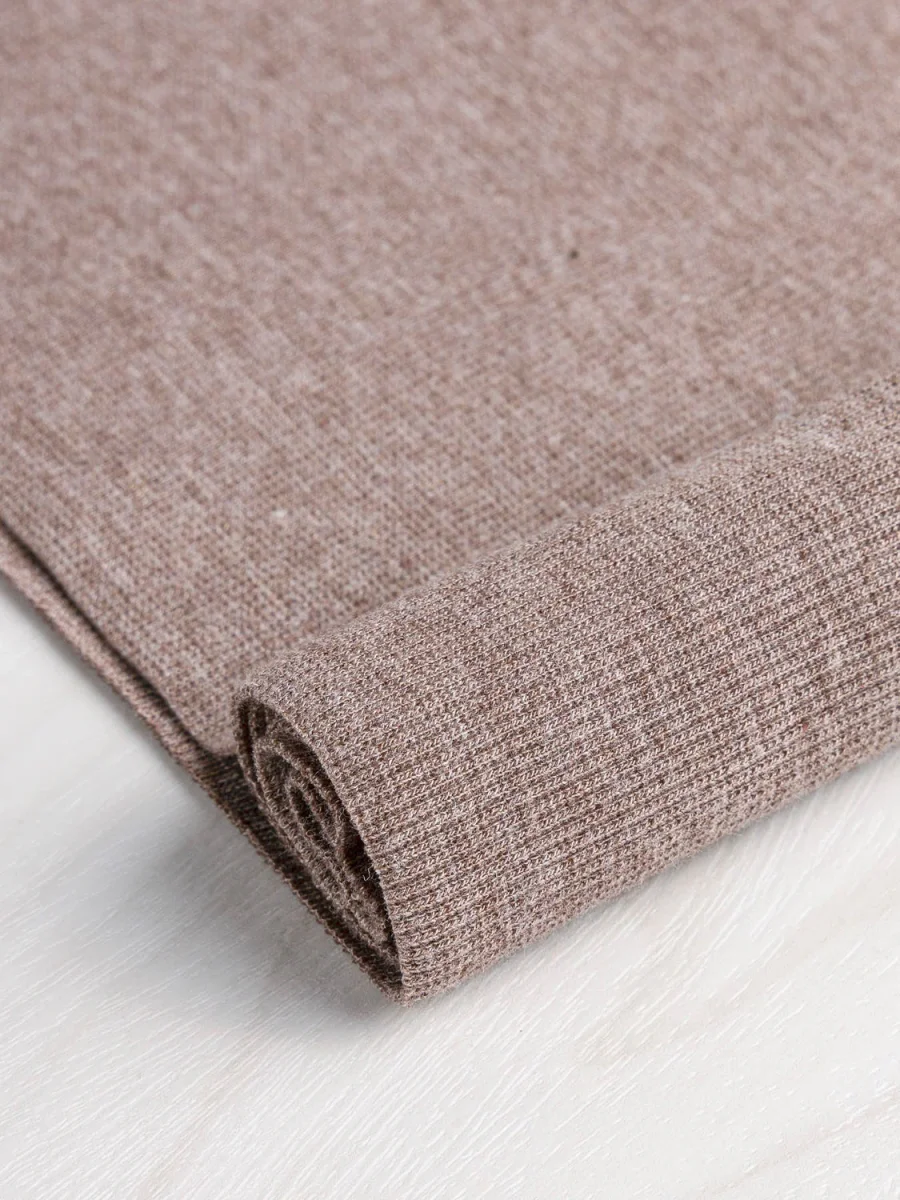 Bamboo/Cotton 2x2 Baby Rib - Hot Chocolate